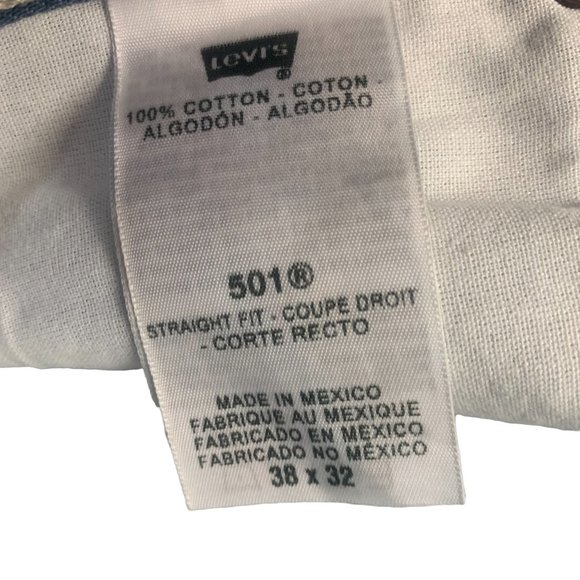 LEVI'S Original 501 Button Fly Mid-Wash Jeans - Picture 9 of 13